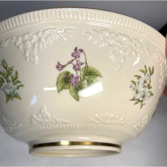 Lenox The Constitution Limited Edition Bowl Fine China Floral Embossed With Gold - Picture 6 of 8